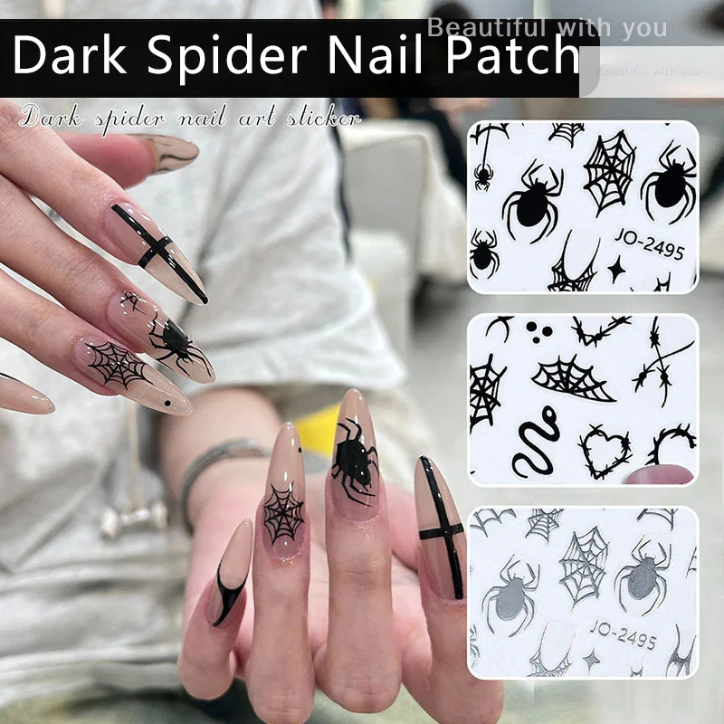 Halloween Elements Nail Art Stickers Skull Ghost Funny 3D Spider Webs Designs Sliders Self-Adhesive Decals For Festive Manicure
Halloween Elements Nail Art Stickers Skull Ghost Funny 3D Spider Webs Designs Sliders Self-Adhesive Decals For Festive Manicure