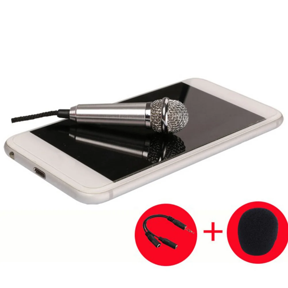 4 Pcs Phone Microphone Mini Small Recording K Song Singing Bar Musical Instrument
4 Pcs Phone Microphone Mini Small Recording K Song Singing Bar Musical Instrument