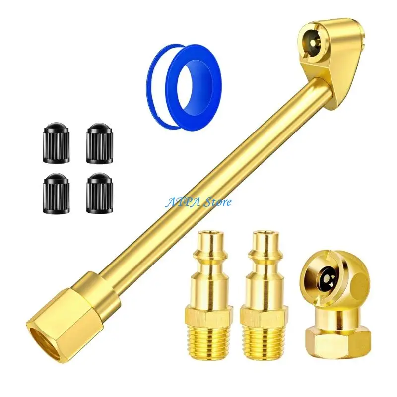 U13C 9pcs Brass 1/4NPT External Thread Air Chuck Adapters For Automotive Mechanics Use
U13C 9pcs Brass 1/4NPT External Thread Air Chuck Adapters For Automotive Mechanics Use
