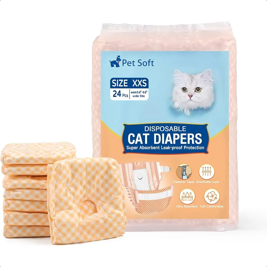 Cat Diapers Female Dog Diapers for Cats Dogs in Heat Period or Urine Incontinence Doggie Diapers Ultra Absorbent LeakProof Pup
Cat Diapers Female Dog Diapers for Cats Dogs in Heat Period or Urine Incontinence Doggie Diapers Ultra Absorbent LeakProof Pup