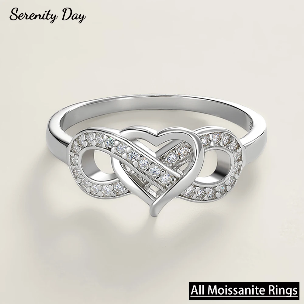 Serenity 1mm All D Color Moissanite Rings for Women Men Wedding Gift 100% S925 Sterling Silver Heart Shaped Couples Ring Jewelry
Serenity 1mm All D Color Moissanite Rings for Women Men Wedding Gift 100% S925 Sterling Silver Heart Shaped Couples Ring Jewelry