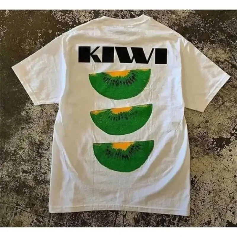 2025 Summer Kiwi Fruit Pattern Print Round Neck T-shirt Gothic Classic Y2K Men Women Vintage T-shirt Oversized Cotton Tee Tops
2025 Summer Kiwi Fruit Pattern Print Round Neck T-shirt Gothic Classic Y2K Men Women Vintage T-shirt Oversized Cotton Tee Tops