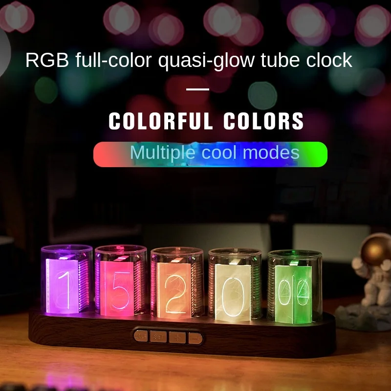 RGB Nixie трубчатые часы, набор «сделай сам», цифровые ретро Роскошные настольные электронные Cyberpunk Смарт-часы, настольные часы, украшение для дома, подарок
RGB Nixie трубчатые часы, набор «сделай сам», цифровые ретро Роскошные настольные электронные Cyberpunk Смарт-часы, настольные часы, украшение для дома, подарок