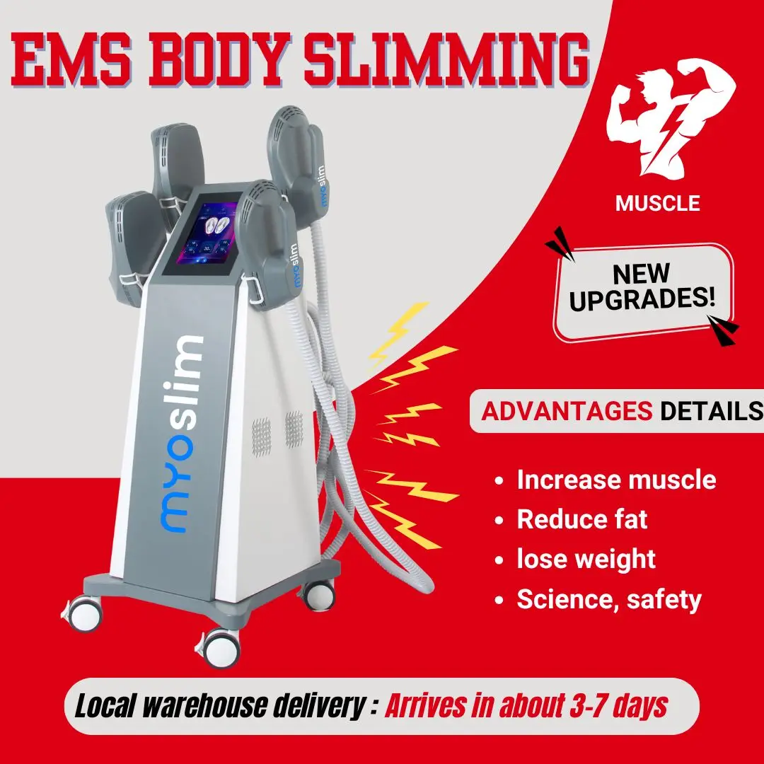 EMS Weight Loss Stimulating Muscle Slimming High Power Fitness EMS Body Sculpting Machine 4 Handles Beauty Salon
EMS Weight Loss Stimulating Muscle Slimming High Power Fitness EMS Body Sculpting Machine 4 Handles Beauty Salon