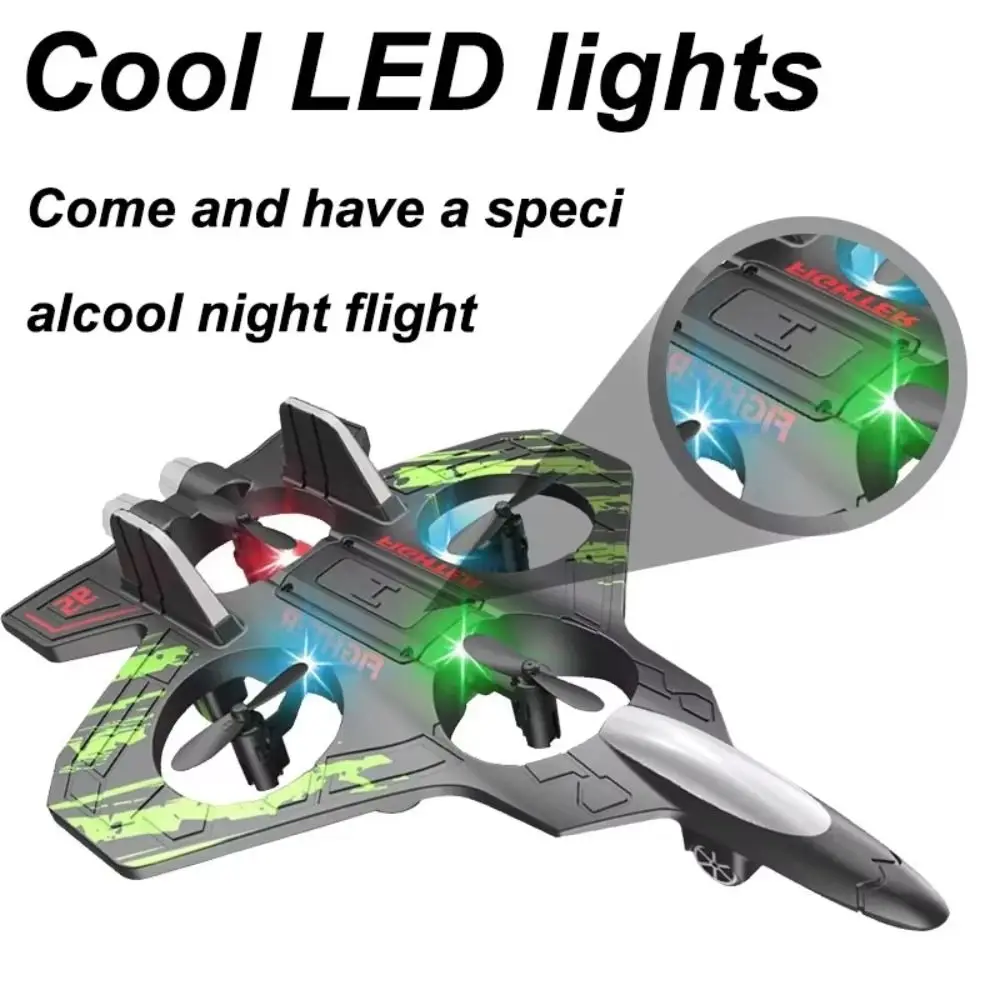 EPP Foam Remote Control Foam Fighter Gravity Sensing Rechargeable Glider Flying Helicopter Toy with Light 2.4G Stunt
EPP Foam Remote Control Foam Fighter Gravity Sensing Rechargeable Glider Flying Helicopter Toy with Light 2.4G Stunt