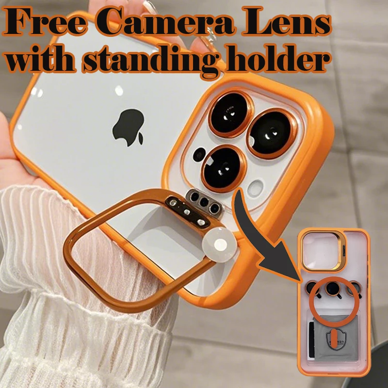 30PCS New Magnetic Case With Free Camera Lens Protector For iPhone 16e 16 15 14 13 12 11 Pro Max Magsafe Kickstand Plastic Case
30PCS New Magnetic Case With Free Camera Lens Protector For iPhone 16e 16 15 14 13 12 11 Pro Max Magsafe Kickstand Plastic Case