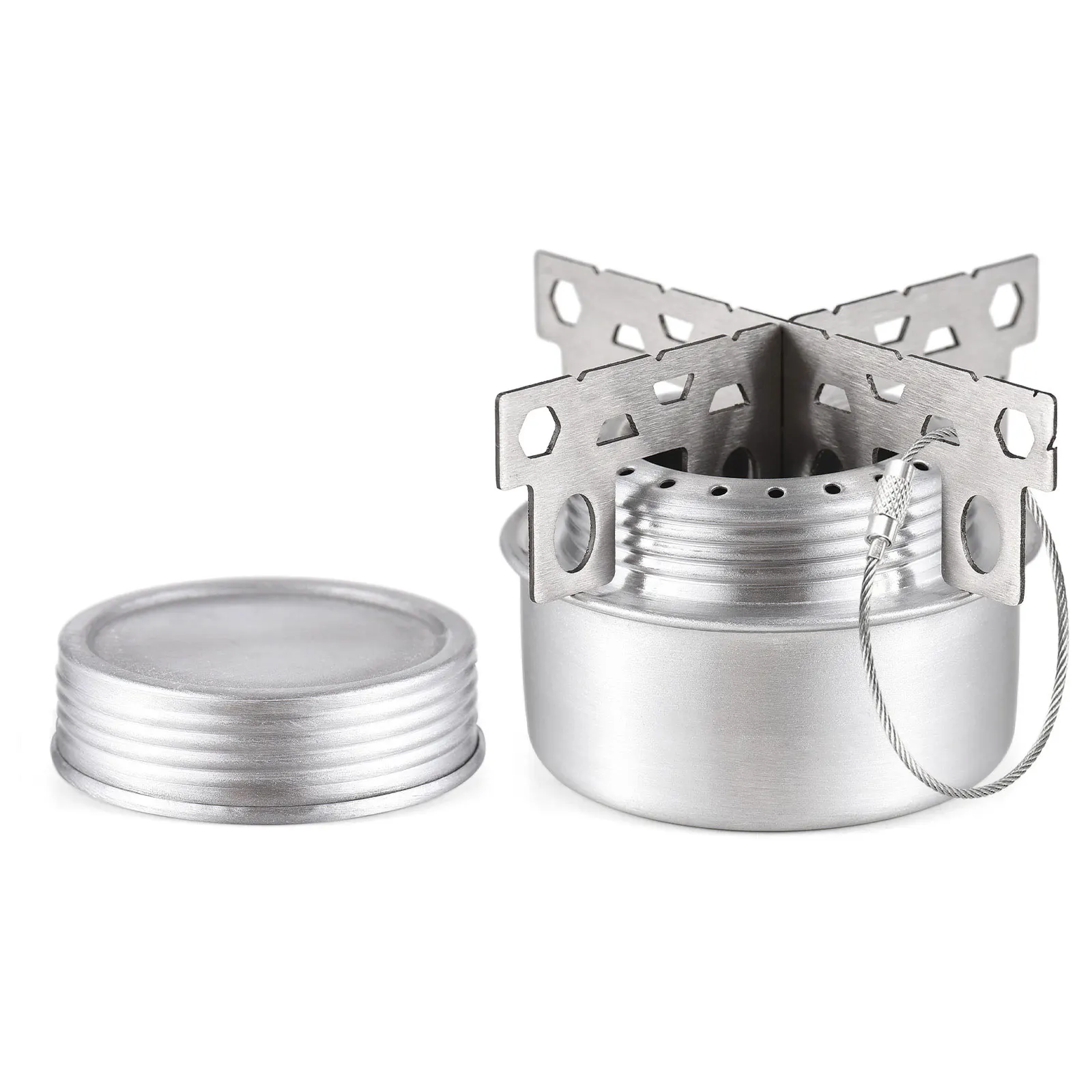 Portable Mini Aluminum Alloy Alcohol Stove with Lid and Cross Stand Outdoor Camping Hiking Backpacking
Portable Mini Aluminum Alloy Alcohol Stove with Lid and Cross Stand Outdoor Camping Hiking Backpacking
