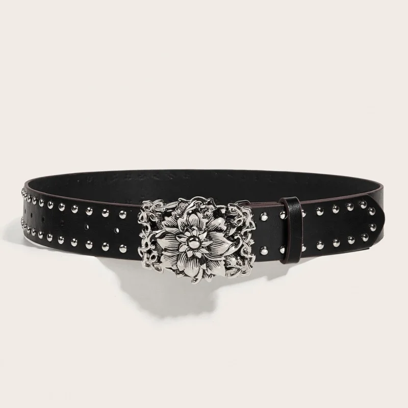 New style rivet fashion punk-style wide belt, personalized universal belt for women's jeans
New style rivet fashion punk-style wide belt, personalized universal belt for women's jeans