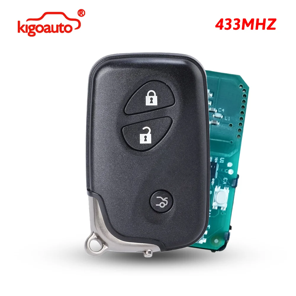 kigoauto FCC HYQ14AAC Smart Key 3 Button 433mhz for 2006-2008 Lexus ES350 IS250 GS350 GS450h LS460 LS600h PN 89904-30311
kigoauto FCC HYQ14AAC Smart Key 3 Button 433mhz for 2006-2008 Lexus ES350 IS250 GS350 GS450h LS460 LS600h PN 89904-30311
