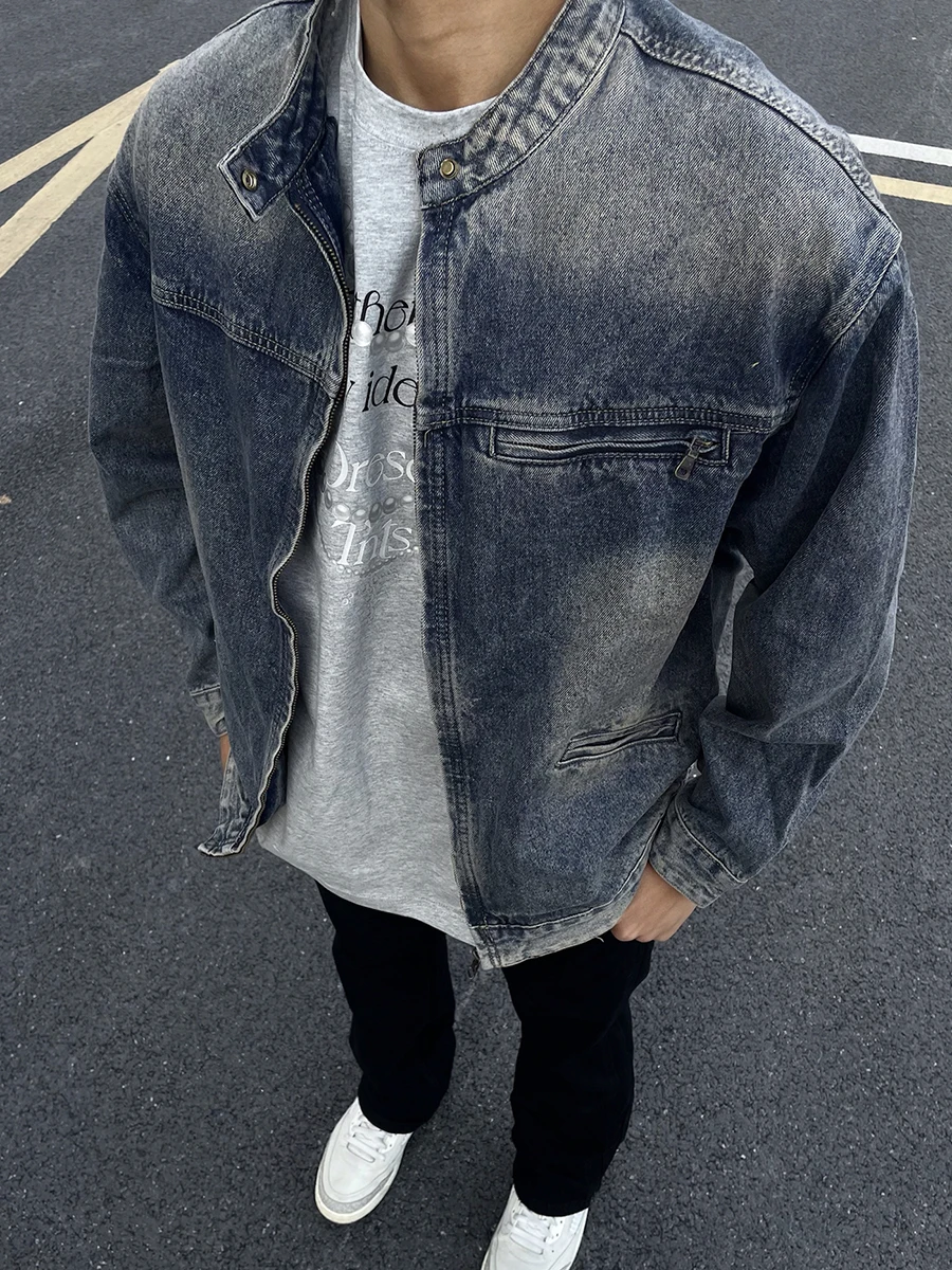 Мужская джинсовая куртка Heavy-Waed с воротником-стойкой, весенняя, рабочая, износостойкая, из джинсовой ткани, с длинными рукавами, на молнии
Мужская джинсовая куртка Heavy-Waed с воротником-стойкой, весенняя, рабочая, износостойкая, из джинсовой ткани, с длинными рукавами, на молнии