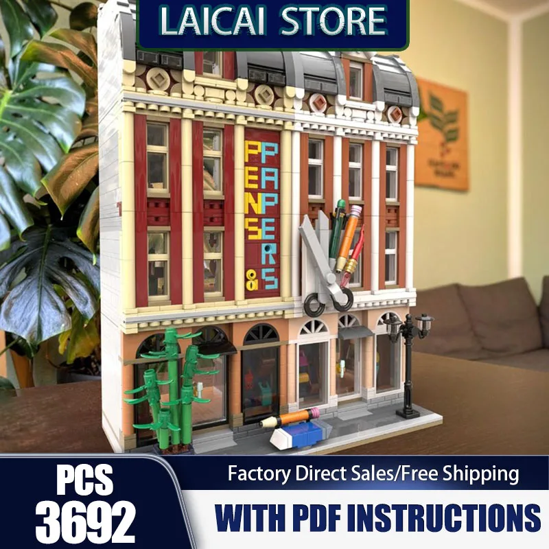 Moc Building Blocks Modular The Stationery Store (Pens & Papers) Model Technology Bricks DIY Assembly Construction Toy Gifts
Moc Building Blocks Modular The Stationery Store (Pens & Papers) Model Technology Bricks DIY Assembly Construction Toy Gifts