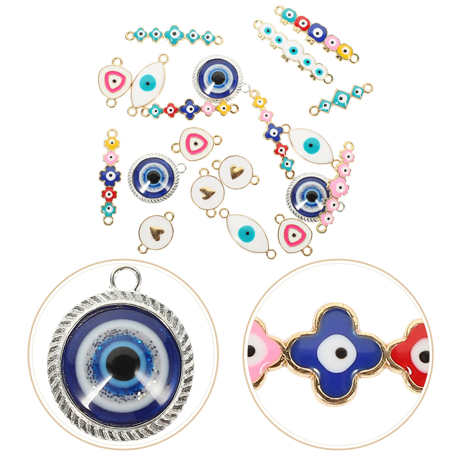 Evil Eye Charms for Jewelry Making Pendant Necklaces Earring DIY Bracelets Alloy Trendy Earrings
Evil Eye Charms for Jewelry Making Pendant Necklaces Earring DIY Bracelets Alloy Trendy Earrings