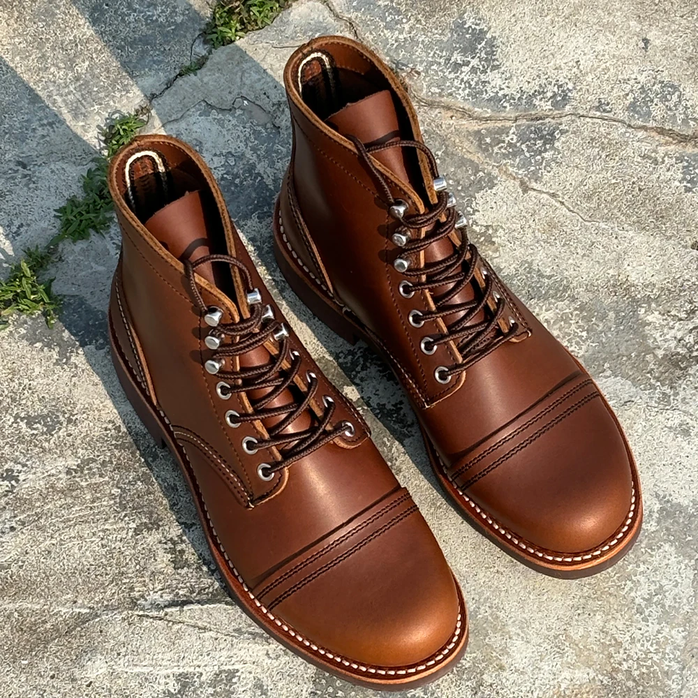 Мужские полностью зернистые ботинки для спецодежды Goodyear, мотоциклетная обувь среднего размера, мужские ботинки в стиле ретро из натуральной кожи
Мужские полностью зернистые ботинки для спецодежды Goodyear, мотоциклетная обувь среднего размера, мужские ботинки в стиле ретро из натуральной кожи