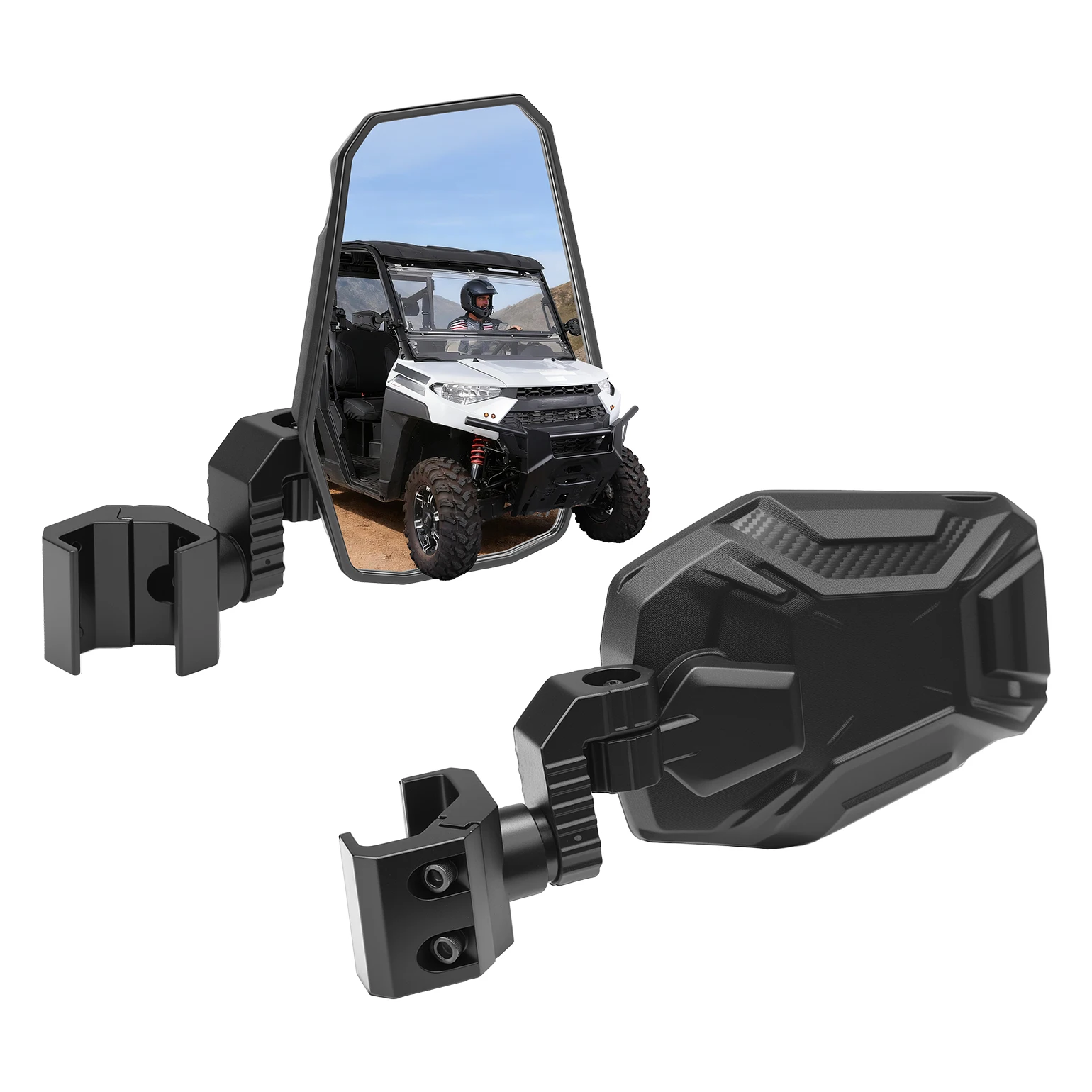 KEMIMOTO UTV Rearview Mirrors Fit Pro-Fit Cage Compatible with Polaris Ranger General for Can-Am Defender Maverick Trail for SXS
KEMIMOTO UTV Rearview Mirrors Fit Pro-Fit Cage Compatible with Polaris Ranger General for Can-Am Defender Maverick Trail for SXS