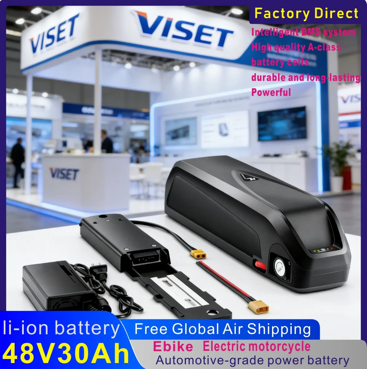 2026 48V 30Ah 21700 18650 Ebike Battery E-Bike Waterproof Li-ionBattery Pack with 30A BMS for 250-1500W Motor for Hailong/Shark
2026 48V 30Ah 21700 18650 Ebike Battery E-Bike Waterproof Li-ionBattery Pack with 30A BMS for 250-1500W Motor for Hailong/Shark