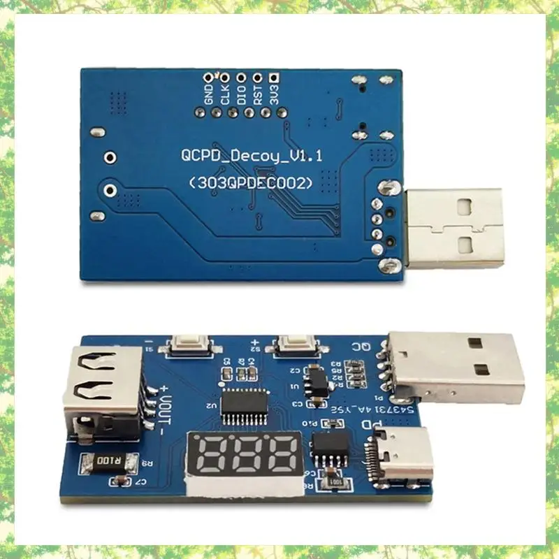 Smart-QC2.0 QC3.0 Модуль-приманка PD3.0 3,6-20 В Регулируемый многофункциональный модуль зарядной головки с регулируемым напряжением Модуль старения
Smart-QC2.0 QC3.0 Модуль-приманка PD3.0 3,6-20 В Регулируемый многофункциональный модуль зарядной головки с регулируемым напряжением Модуль старения