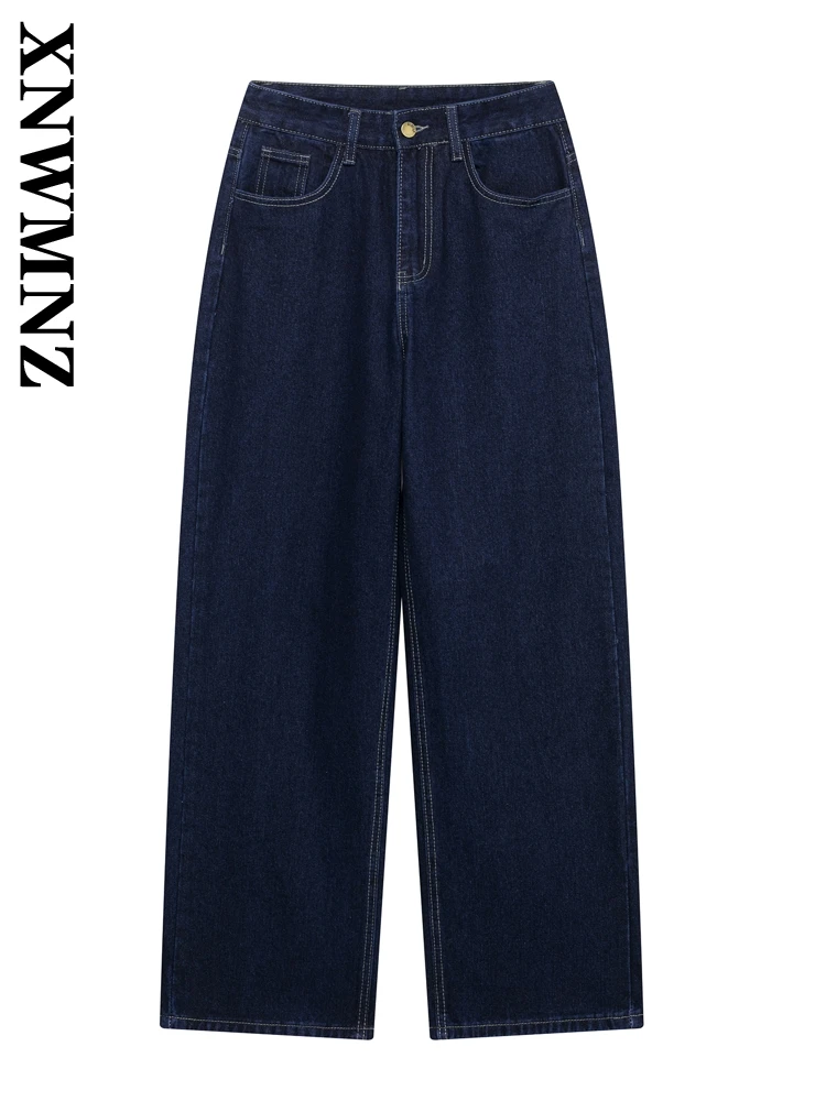 XNWMNZ 2025 Spring Lady Commuting Button Denim Jeans Bottoms Chic Female Long Pants Ruffles Pockets High Waist Wide Leg Pants
XNWMNZ 2025 Spring Lady Commuting Button Denim Jeans Bottoms Chic Female Long Pants Ruffles Pockets High Waist Wide Leg Pants