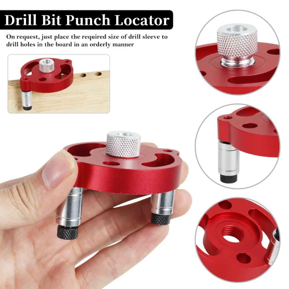 Набор самоцентрирующихся дюбелей для деревообработки со стальной втулкой 3-10 мм, алюминиевый вертикальный зажим для отверстий, направляющая для сверла по дереву, локатор 
Набор самоцентрирующихся дюбелей для деревообработки со стальной втулкой 3-10 мм, алюминиевый вертикальный зажим для отверстий, направляющая для сверла по дереву, локатор