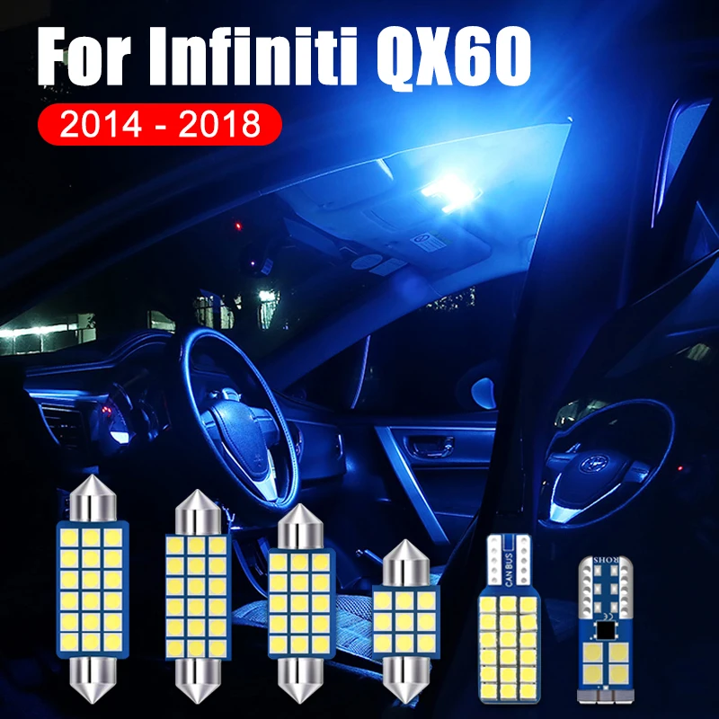 Для Infiniti QX60 2014 2015 2016 2017 5 шт. без ошибок 12 В Автомобильная фотолампа интерьерная купольная лампа для чтения фотолампы аксессуары
Для Infiniti QX60 2014 2015 2016 2017 5 шт. без ошибок 12 В Автомобильная фотолампа интерьерная купольная лампа для чтения фотолампы аксессуары