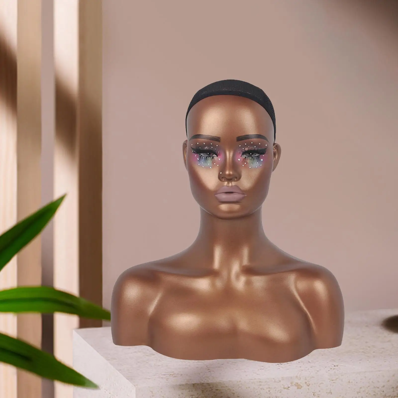 Female Mannequin Head with Shoulder with Wig Cap (53cm Head Circumference) for Hat Hair Styling Wig Making and Display Headset
Female Mannequin Head with Shoulder with Wig Cap (53cm Head Circumference) for Hat Hair Styling Wig Making and Display Headset