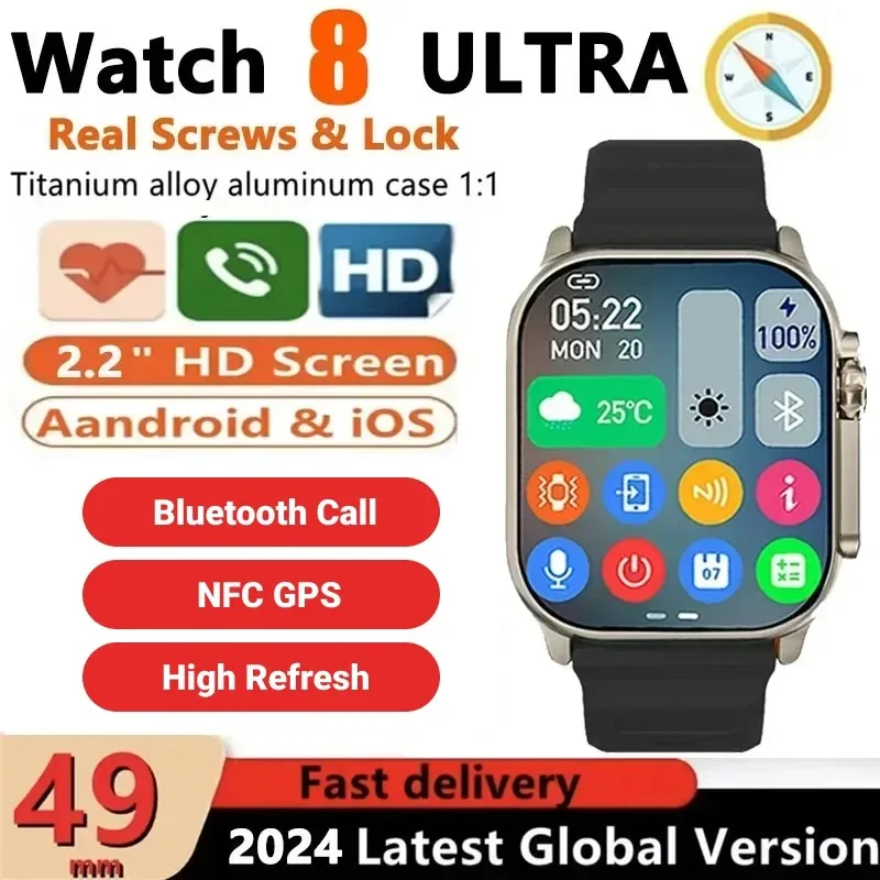 Новые часы T900 U2 Смарт-часы 49 мм 2024 Новые NFC Мужчины Женщины GPS Трек Bluetooth Вызов BT Музыкальные игры Беспроводная зарядка Смарт-часы
Новые часы T900 U2 Смарт-часы 49 мм 2024 Новые NFC Мужчины Женщины GPS Трек Bluetooth Вызов BT Музыкальные игры Беспроводная зарядка Смарт-часы