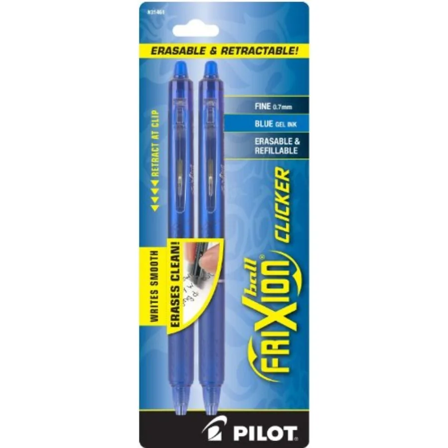 FriXion Clicker Erasable, Refillable and Retractable Ink,,Ink, 2-Pack 31461
FriXion Clicker Erasable, Refillable and Retractable Ink,,Ink, 2-Pack 31461