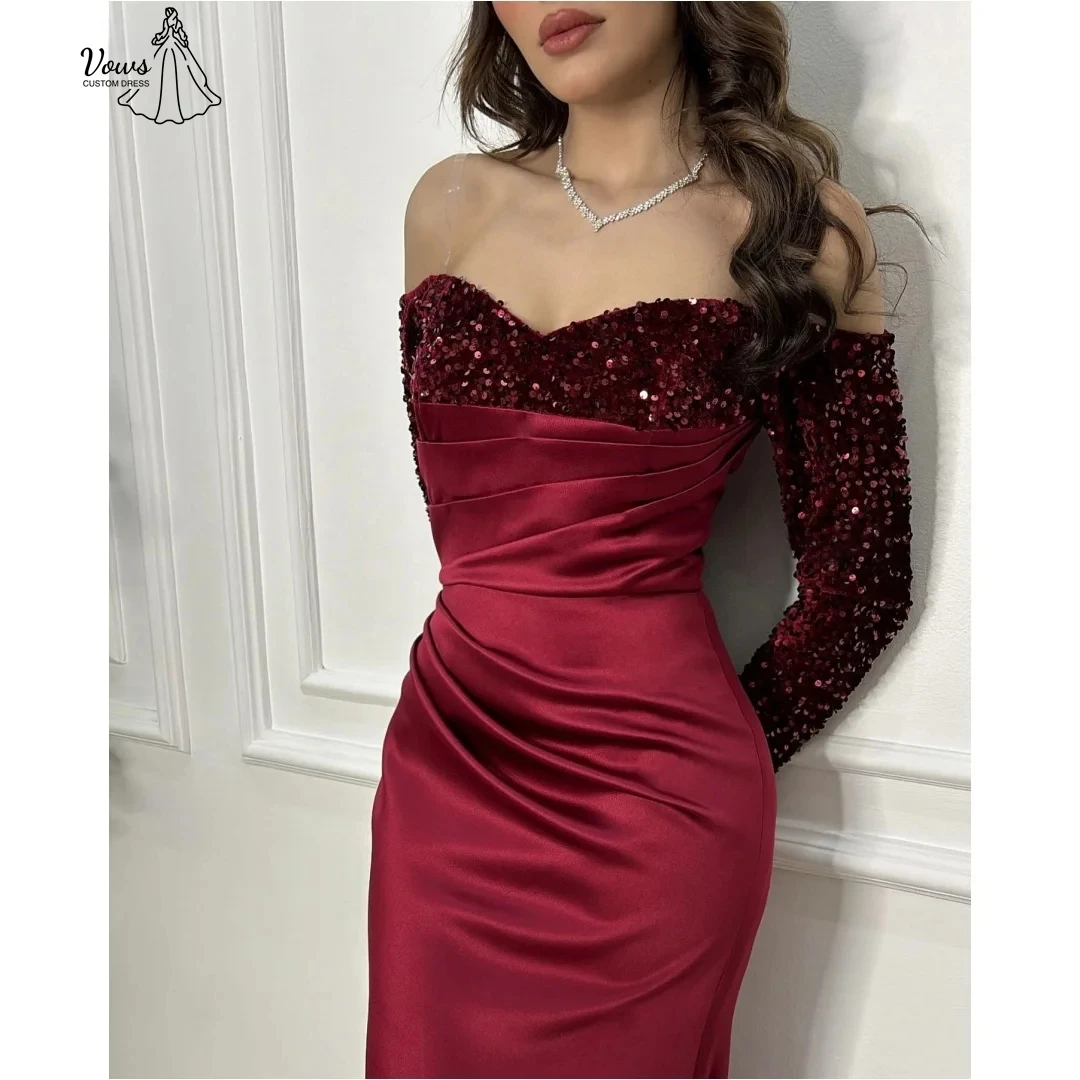 Vows Custom Made Luxurious Party Dresses for Special Occasions Candle Satin Cloth Elegant Gown Sequins Evening Dresses Wedding
Vows Custom Made Luxurious Party Dresses for Special Occasions Candle Satin Cloth Elegant Gown Sequins Evening Dresses Wedding