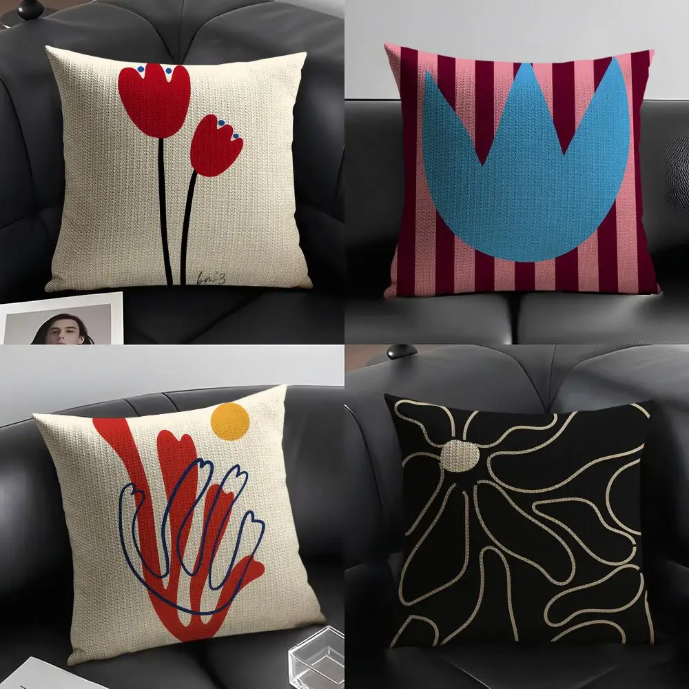 Modern Flower Minimalist Cushion Cover Natural Linen Organic Fabric Double-Sided Printing Breathable Perfect Gift for Decor
Modern Flower Minimalist Cushion Cover Natural Linen Organic Fabric Double-Sided Printing Breathable Perfect Gift for Decor