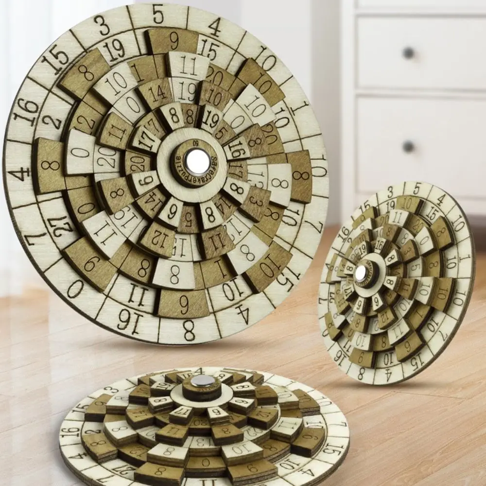 IQ Test Wooden Digital Puzzle Toy Turntable Loop Puzzles Huarong Road Number Puzzle Brain Teasers Maze Secret Box Puzzle Adults
IQ Test Wooden Digital Puzzle Toy Turntable Loop Puzzles Huarong Road Number Puzzle Brain Teasers Maze Secret Box Puzzle Adults