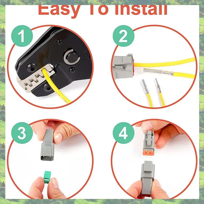 A59Z-Electrical Wire Connector Plug, 24 Sets 2 3 4 6 8 12 Pin For Deutsch DT Connector Assortment Kit
A59Z-Electrical Wire Connector Plug, 24 Sets 2 3 4 6 8 12 Pin For Deutsch DT Connector Assortment Kit