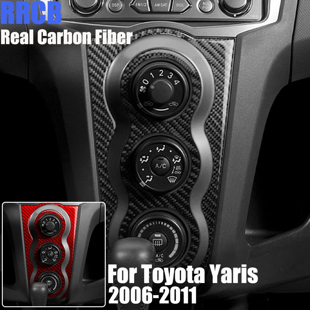 Накладка на центральную панель климат-контроля из настоящего карбона для Toyota Yaris 2006-2011 годов, мягкая наклейка-накладка
Накладка на центральную панель климат-контроля из настоящего карбона для Toyota Yaris 2006-2011 годов, мягкая наклейка-накладка