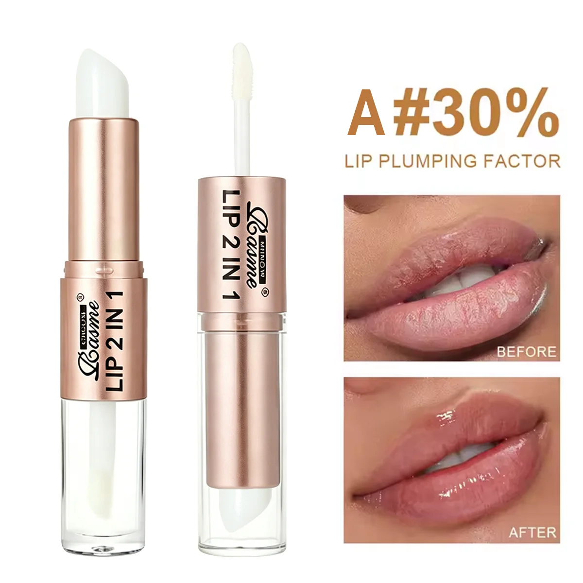 CHOOSE RASME Double Head Two In One Lipstick Is Colorless, Transparent, Lip Enriching, Moisturizing And Repairing Lip Lines
CHOOSE RASME Double Head Two In One Lipstick Is Colorless, Transparent, Lip Enriching, Moisturizing And Repairing Lip Lines