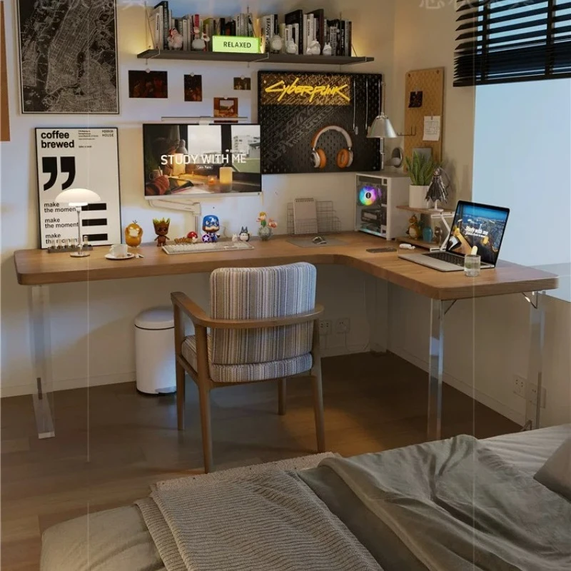 Nordic Creative Acrylic Corner Desk Modern Designer Solid Wood Computer Tables for Living Room Bedroom Study Furniture FYFD
Nordic Creative Acrylic Corner Desk Modern Designer Solid Wood Computer Tables for Living Room Bedroom Study Furniture FYFD