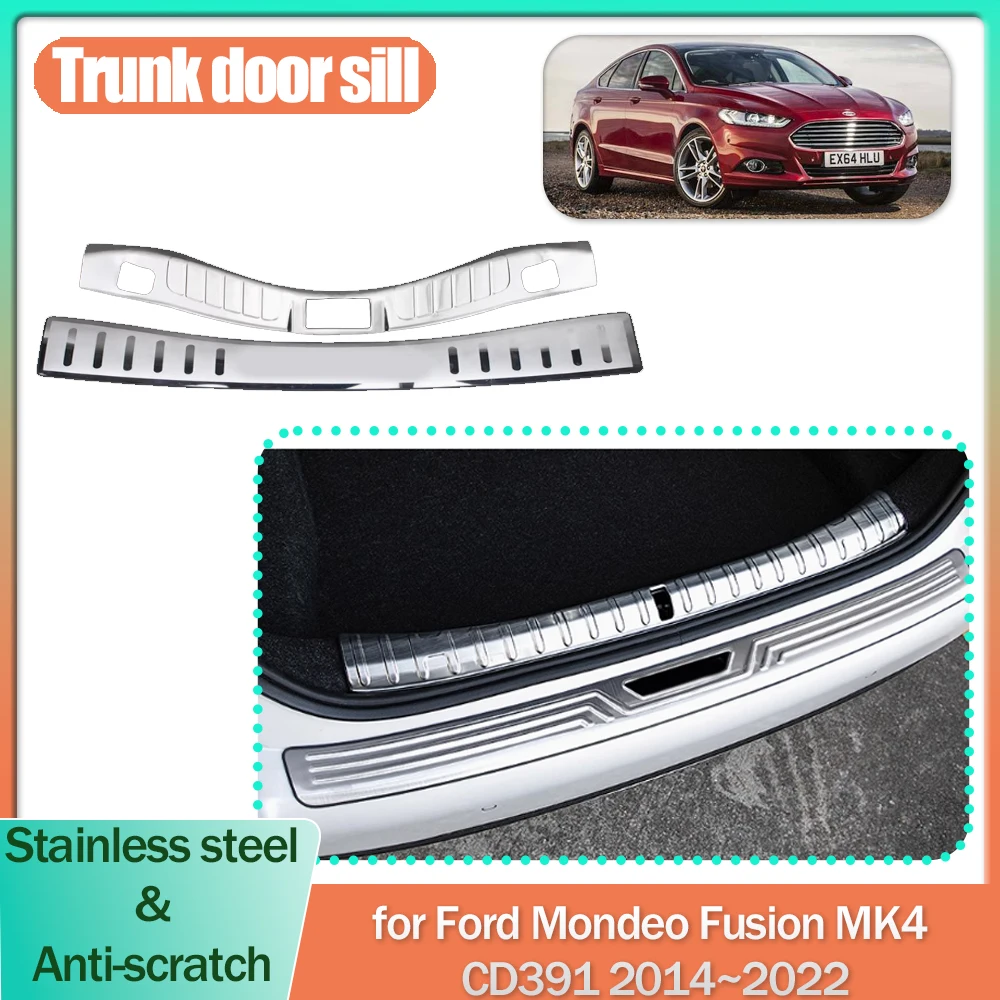 Trunk Door Sill for Ford Mondeo Fusion MK4 CD391 2014~2022 Stainless steel Silver Threshold Scuff Plate Trim strip Accessories
Trunk Door Sill for Ford Mondeo Fusion MK4 CD391 2014~2022 Stainless steel Silver Threshold Scuff Plate Trim strip Accessories