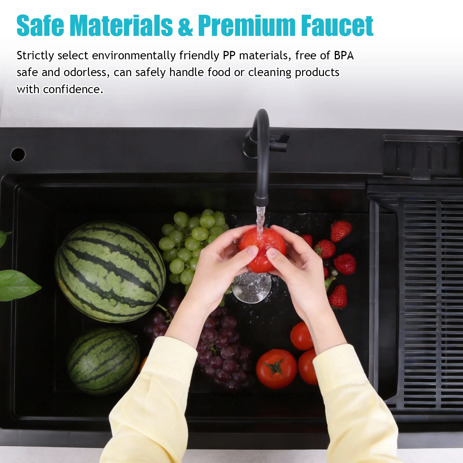 Portable Hand Wash Station with Stainless Steel Faucet Soap Dispenser Washing Hand Basin for Washing Room Backyard Garden
Portable Hand Wash Station with Stainless Steel Faucet Soap Dispenser Washing Hand Basin for Washing Room Backyard Garden