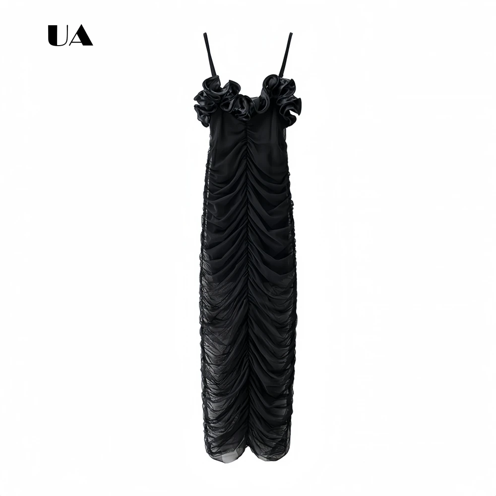 Классическое вечернее платье ULBYANRY с рюшами на бретельках-спагетти, однотонное, без рукавов, элегантное для выпускного вечера и торжеств
Классическое вечернее платье ULBYANRY с рюшами на бретельках-спагетти, однотонное, без рукавов, элегантное для выпускного вечера и торжеств