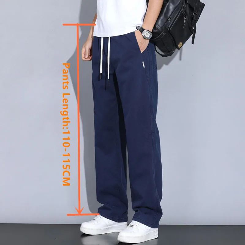 Extra Long Cotton Pants 190CM Tall Guys Men Spring Wide Leg Straight Lengthen Khaki Royal Blue Black Loose Male Casual Trousers
Extra Long Cotton Pants 190CM Tall Guys Men Spring Wide Leg Straight Lengthen Khaki Royal Blue Black Loose Male Casual Trousers