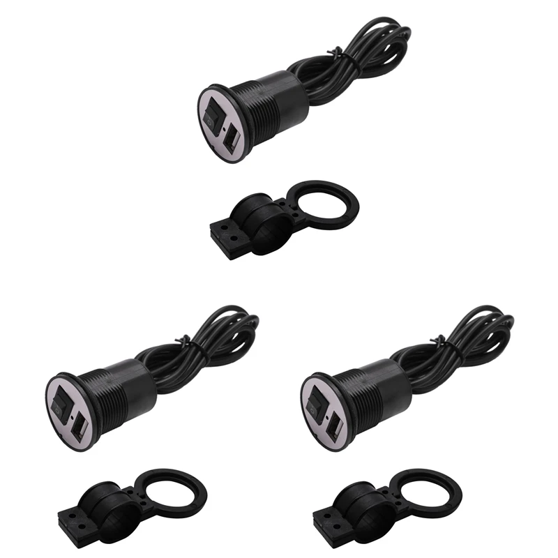 3X 12-24V Universal USB Charger Motorcycle Power Adapter Socket USB Charger Waterproof Auto Charger Adapter
3X 12-24V Universal USB Charger Motorcycle Power Adapter Socket USB Charger Waterproof Auto Charger Adapter