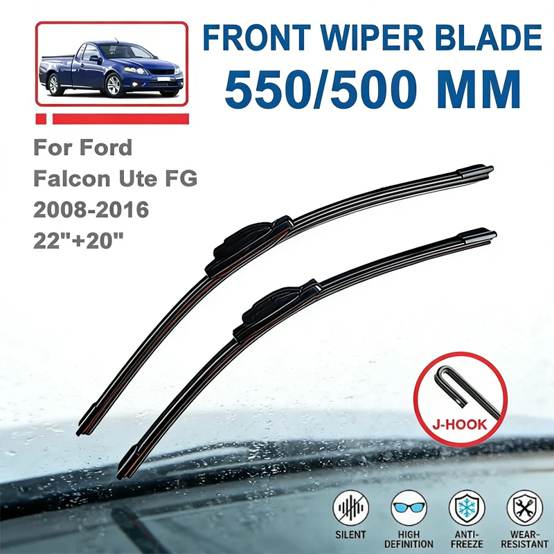 For Ford Falcon Ute FG 2008-2016 Front Windscreen Wiper Blades - 22"+20" Windshield Replacement Car Window Parts 2015 2014 2013
For Ford Falcon Ute FG 2008-2016 Front Windscreen Wiper Blades - 22"+20" Windshield Replacement Car Window Parts 2015 2014 2013