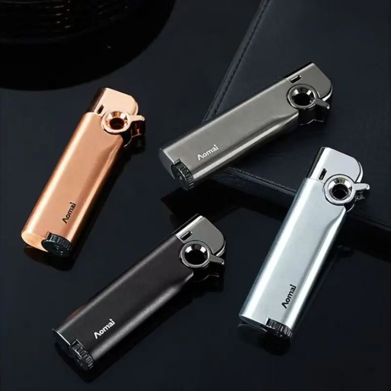 2026 Compact Portable New Rocker Arm Straight Blue Flame Lighter Metal Body Windproof Inflatable Cigarette Lighter
2026 Compact Portable New Rocker Arm Straight Blue Flame Lighter Metal Body Windproof Inflatable Cigarette Lighter