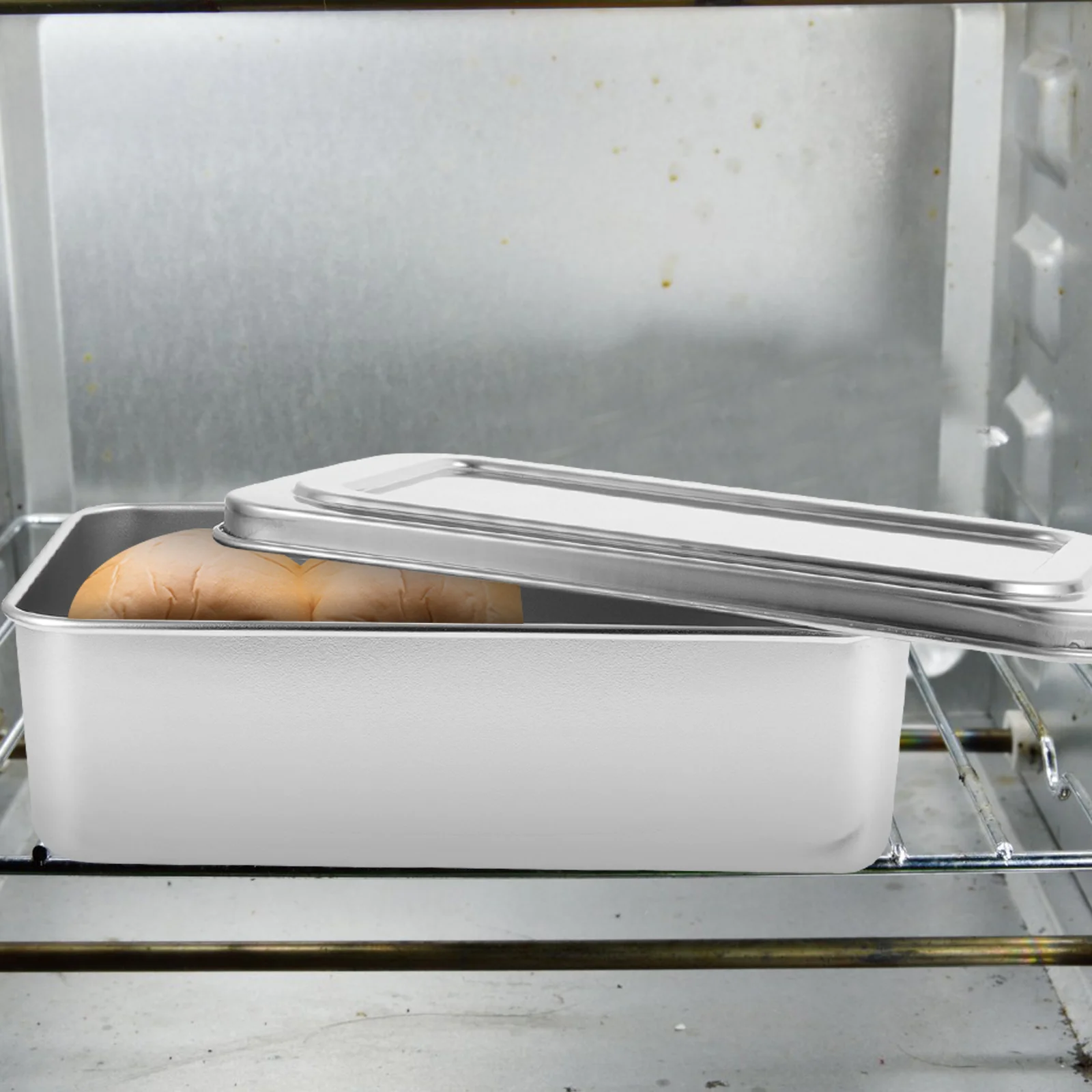 Bakeware Rectangle Cake Tin Baking Tray with Lid Loaf Pan Dough Stainless Steel Bread Pans Lids
Bakeware Rectangle Cake Tin Baking Tray with Lid Loaf Pan Dough Stainless Steel Bread Pans Lids