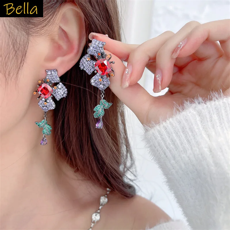 luxury flower earrings for women shiny zirconia purple pink jewelry evening party daily wear flower leaf earrings wedding
luxury flower earrings for women shiny zirconia purple pink jewelry evening party daily wear flower leaf earrings wedding