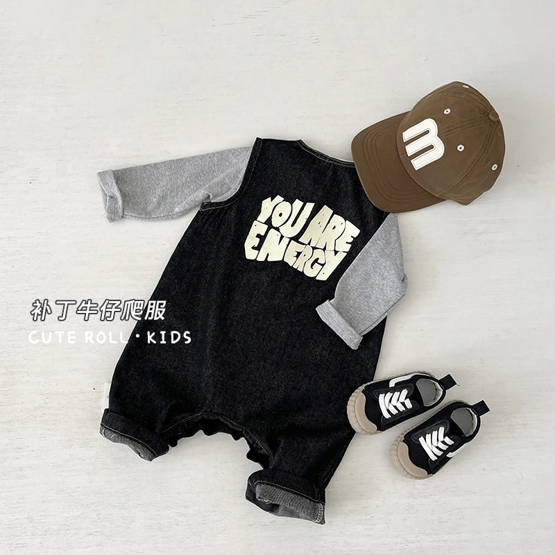 Jenny&DaveInfants 2023 Spring and Autumn Korean version Denim one-piece romper for boys, carrying work clothes, cowboys, climbin
Jenny&DaveInfants 2023 Spring and Autumn Korean version Denim one-piece romper for boys, carrying work clothes, cowboys, climbin