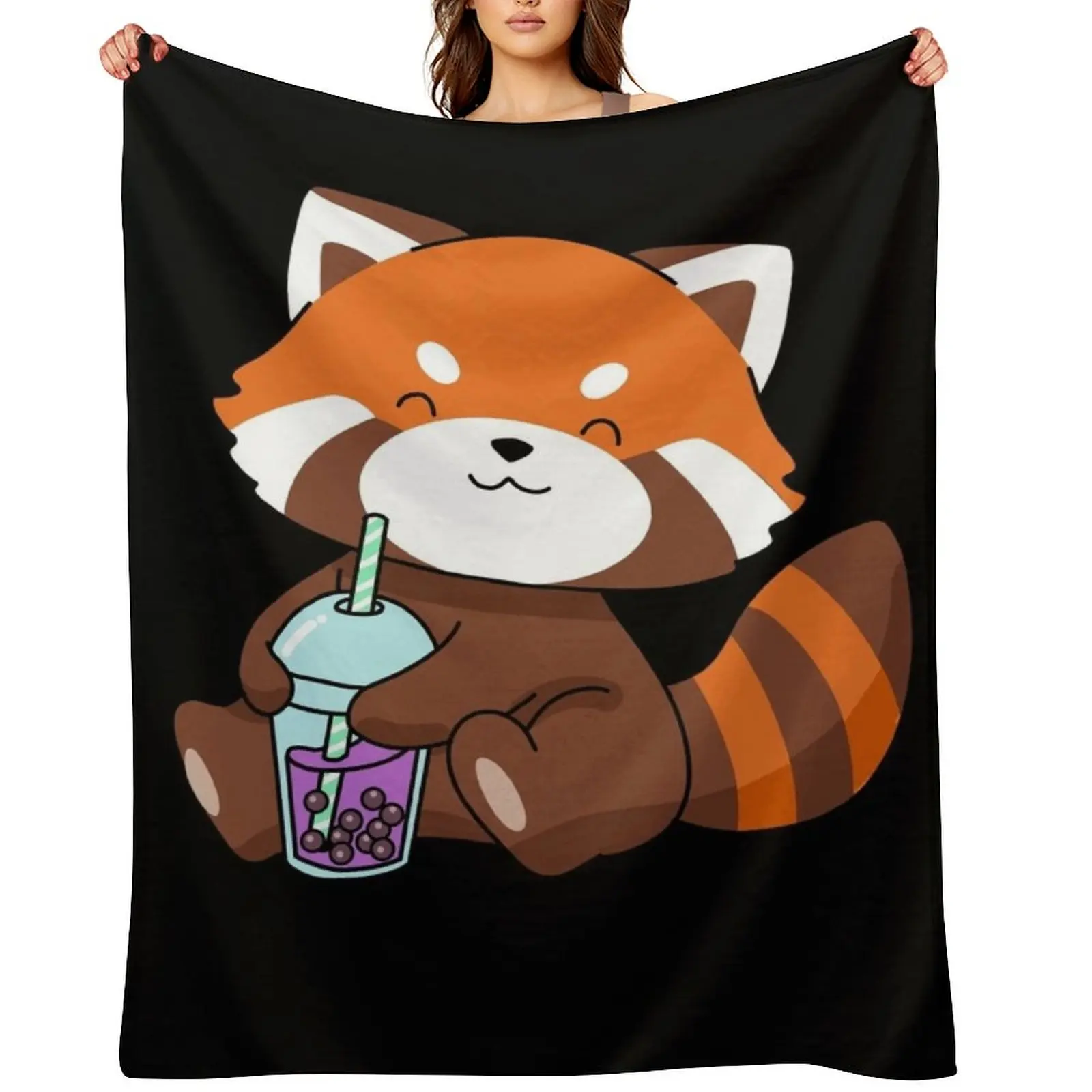 Bubble Tea Gift Girls Red Panda Boba Tea Bubble Tea Throw Blanket Soft Big Picnic Polar Kid'S Blankets
Bubble Tea Gift Girls Red Panda Boba Tea Bubble Tea Throw Blanket Soft Big Picnic Polar Kid'S Blankets