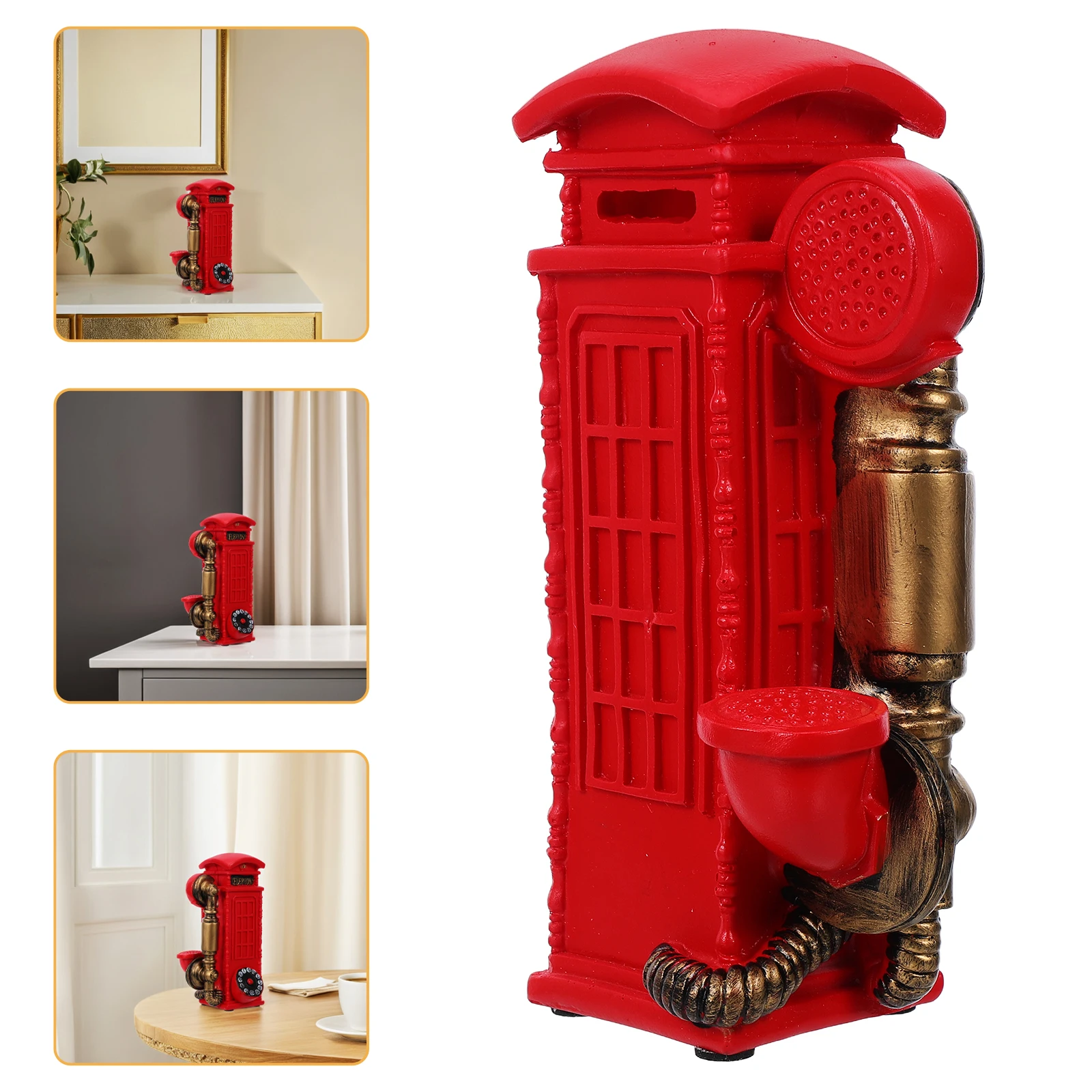 Retro Telephone Booth Decoration Rotary Classic Dial Payphone Ornament Decorate
Retro Telephone Booth Decoration Rotary Classic Dial Payphone Ornament Decorate