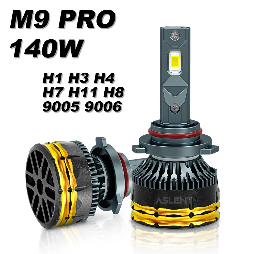 M9 PRO HB3 9005 HB4 9006 H1 H4 H7 Led H3 H8 H9 H11 H16 Car Headlight Bulbs with Turbo Fan 140W 6000K Pure White Fog Lights DC12V
M9 PRO HB3 9005 HB4 9006 H1 H4 H7 Led H3 H8 H9 H11 H16 Car Headlight Bulbs with Turbo Fan 140W 6000K Pure White Fog Lights DC12V