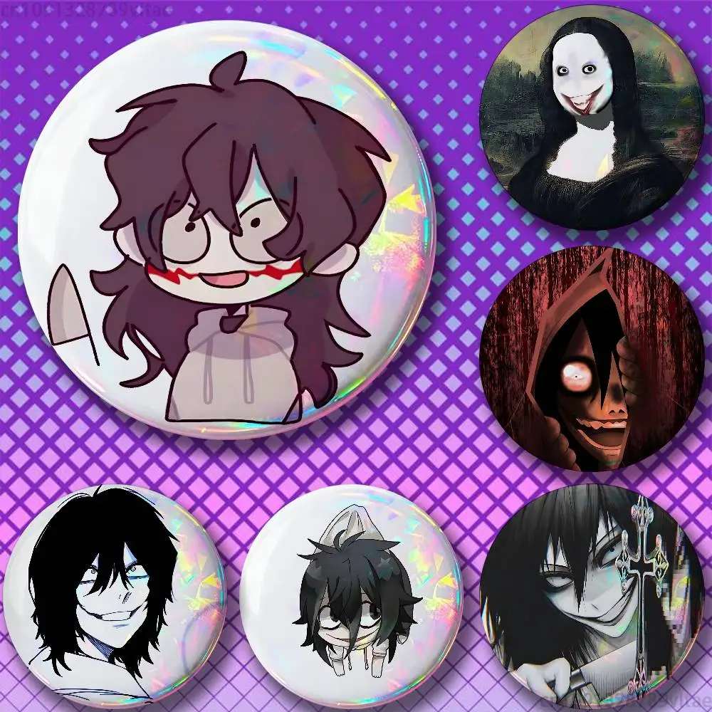 Creepy Urban Killer Jeff 58mm Badge Brooches on Backpack Clothes Handmade Round Enamel Pins for Jewelry
Creepy Urban Killer Jeff 58mm Badge Brooches on Backpack Clothes Handmade Round Enamel Pins for Jewelry