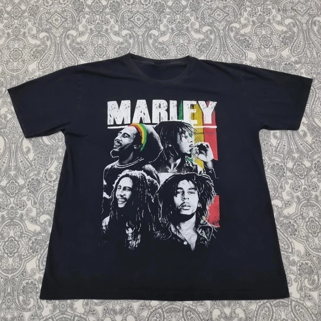 Футболка Bob Marley 2XL, винтажные футболки с графическим принтом, брендовая американская футболка One Love, мужской женский топ с короткими рукавами в стиле хип-хоп
Футболка Bob Marley 2XL, винтажные футболки с графическим принтом, брендовая американская футболка One Love, мужской женский топ с короткими рукавами в стиле хип-хоп