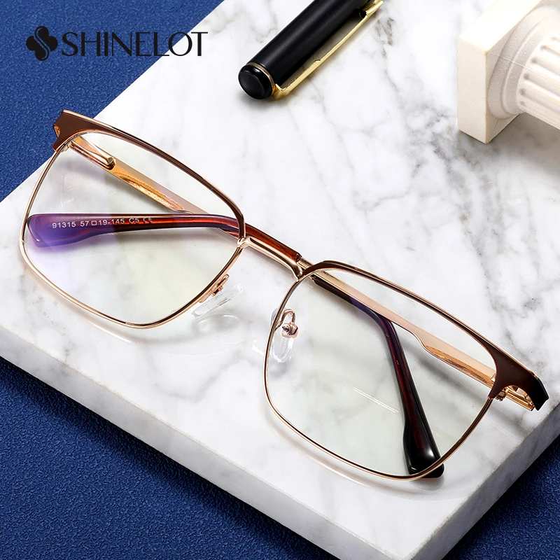 91315 Metal Medical Grade Rectangle Men Eyeglasses Frame Eyewear Eye Protection Male Business Blue Light Blocker Durable Glasses
91315 Metal Medical Grade Rectangle Men Eyeglasses Frame Eyewear Eye Protection Male Business Blue Light Blocker Durable Glasses