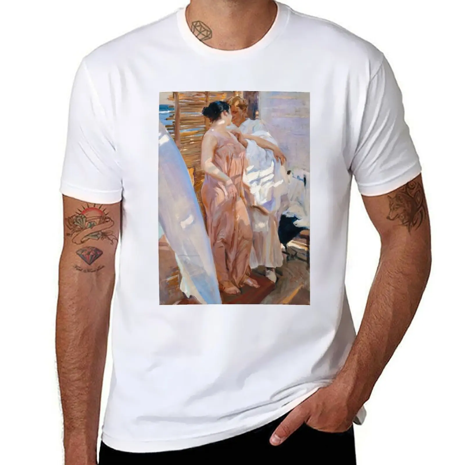 The Pink Robe. After the Bath by Joaquín Sorolla (1916) T-Shirt t shirts for man pack cotton t shirts for man slim fit T-Shirt
The Pink Robe. After the Bath by Joaquín Sorolla (1916) T-Shirt t shirts for man pack cotton t shirts for man slim fit T-Shirt
